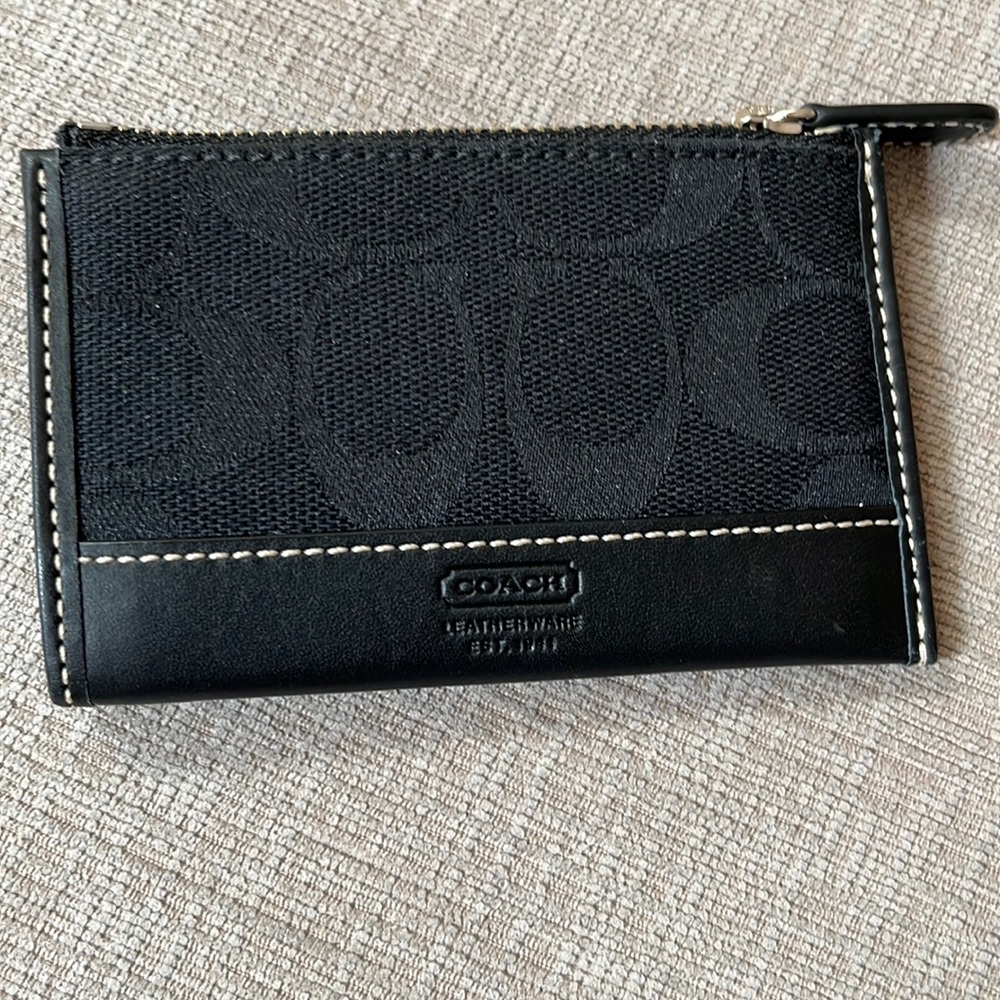 Black Mini Coach Wallet
